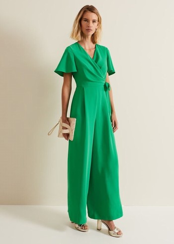 Phase Eight Julissa Wide Leg Dress Green USA | 3706125-KX